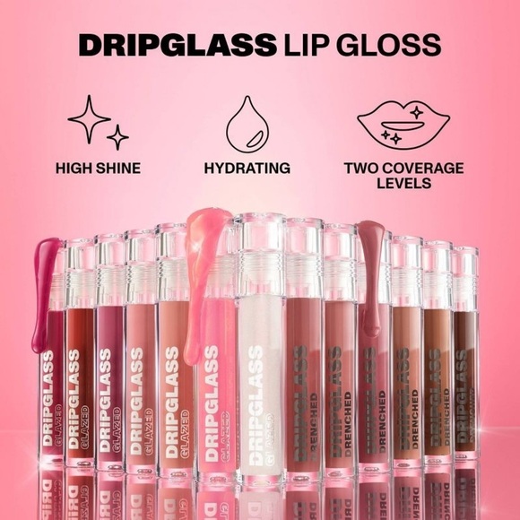 ❤️ 🆕 MORPHE Dripglass Drenched High Pigment Lip Gloss - 0.12 fl oz - Picture 5 of 9